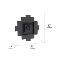 White 12 Photo Frame Collage Family Time Clock