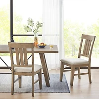 Sofia Gray High Back Dining Chairs, Set of 2
