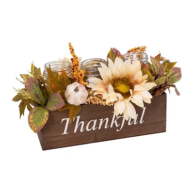 Fall Foliage Candle Mix in Wooden Thankful Box