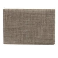 Walnut Wood Counter Stool with Gray Cushion