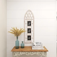 Whitewash Window Arch 3-Opening Collage Frame