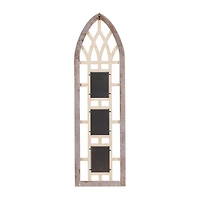 Whitewash Window Arch 3-Opening Collage Frame