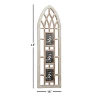Whitewash Window Arch 3-Opening Collage Frame