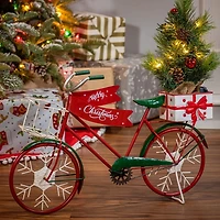 Christmas Bicycle with Pre-Lit Tree
