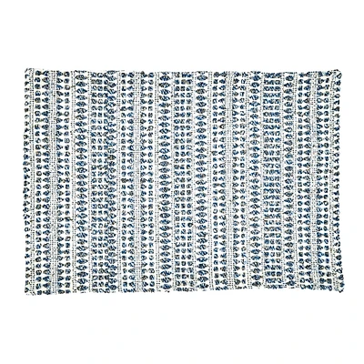 Blue Lines Woven Placemats, Set of 4