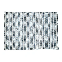Blue Lines Woven Placemats, Set of 4
