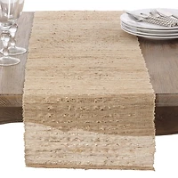 Natural Woven Nubby Ramie Table Runner