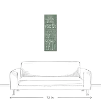 Personalized Kitchen Rules Canvas Wall Plaque