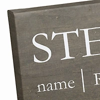 Personalized Stepdad Definition Canvas Wall Plaque