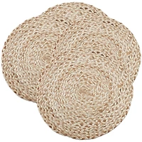 Natural Woven Jute Placemats, Set of 4