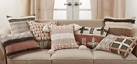 Two-Tone Tufted Western Lumbar Pillow