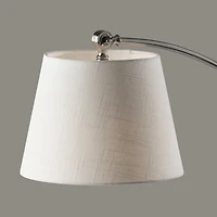 Brushed Silver Adjustable Arm Floor Lamp