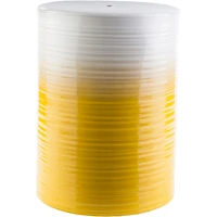 Ombre Yellow Ripple Garden Stool