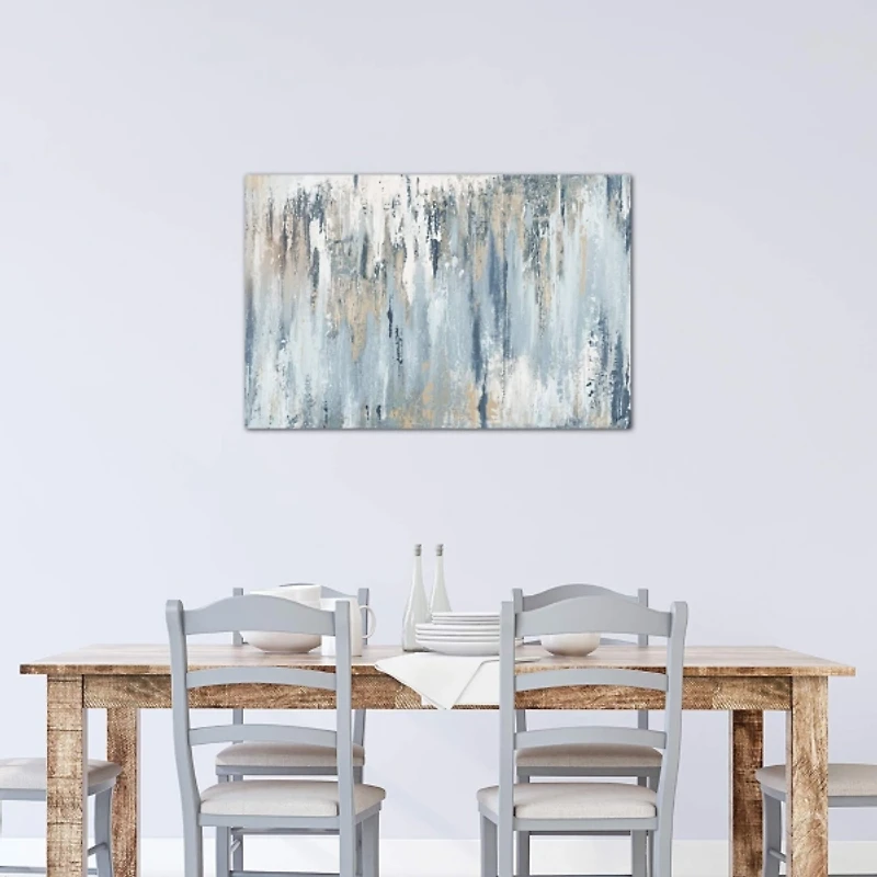 Blue Illusion Canvas Art Print