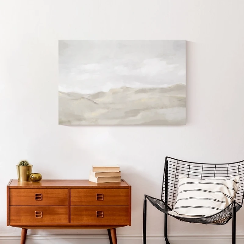 Neutral Abstract Canvas Art Print