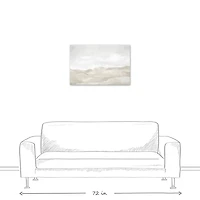 Neutral Abstract Canvas Art Print