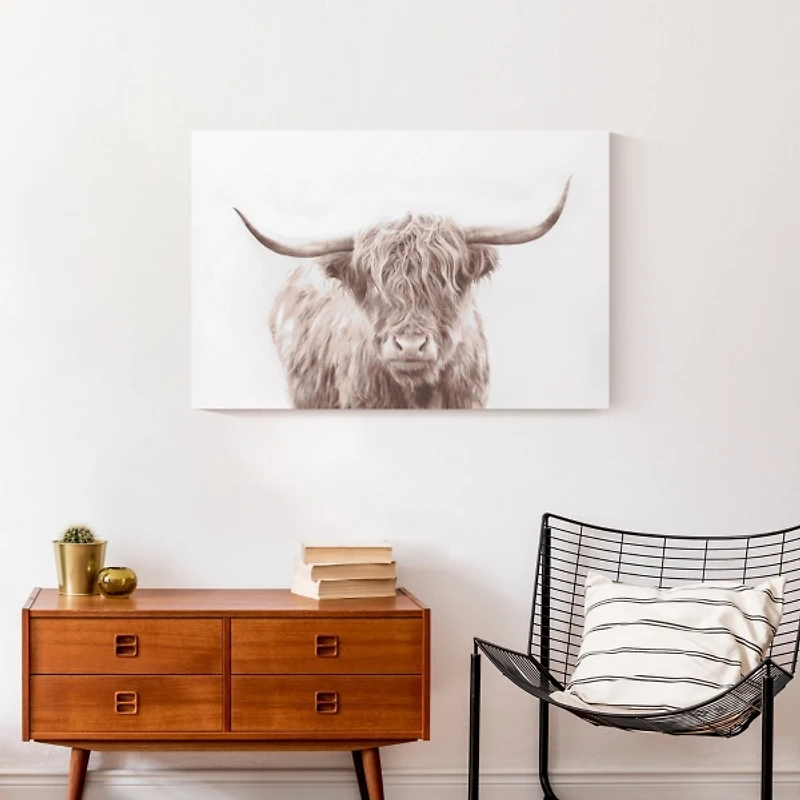 Bullie Boy Sepia Canvas Art Print