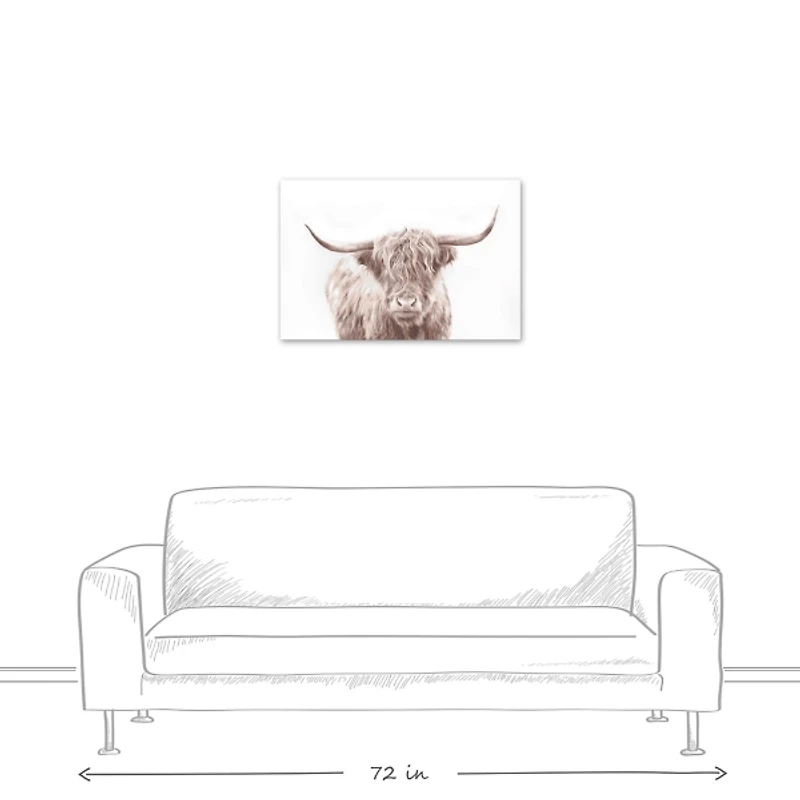 Bullie Boy Sepia Canvas Art Print