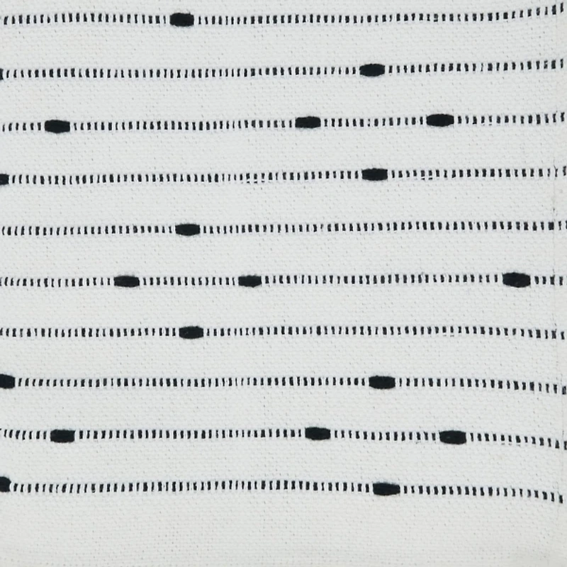 Soot Black Textured Striped Tassel Throw