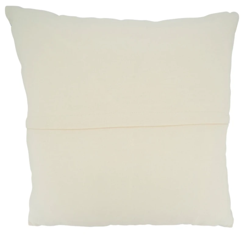 Navy Striped Woven Cotton Pillow, 22 in.