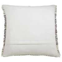 Gray Chevron Long Stitch Square Throw Pillow