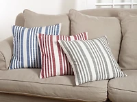 Blue Coastal Stripe Pillow