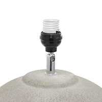 Matte Black Ombre Textured Table Lamp, 23 in.