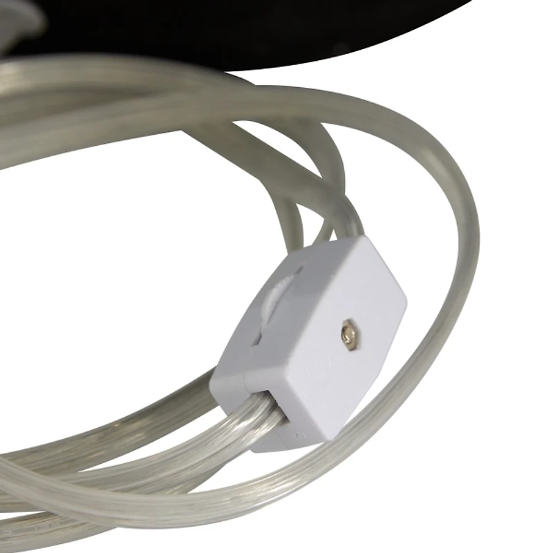 Matte Black Ombre Textured Table Lamp, 23 in.