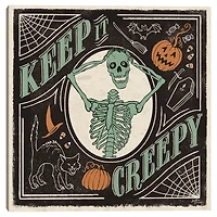 Keep It Creepy Skeleton Canvas Art Print