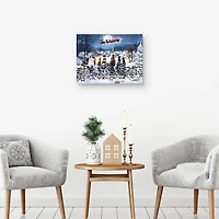 Christmas Cats Sleigh Canvas Art Print