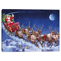 Santa's Sleigh Canvas Art Print