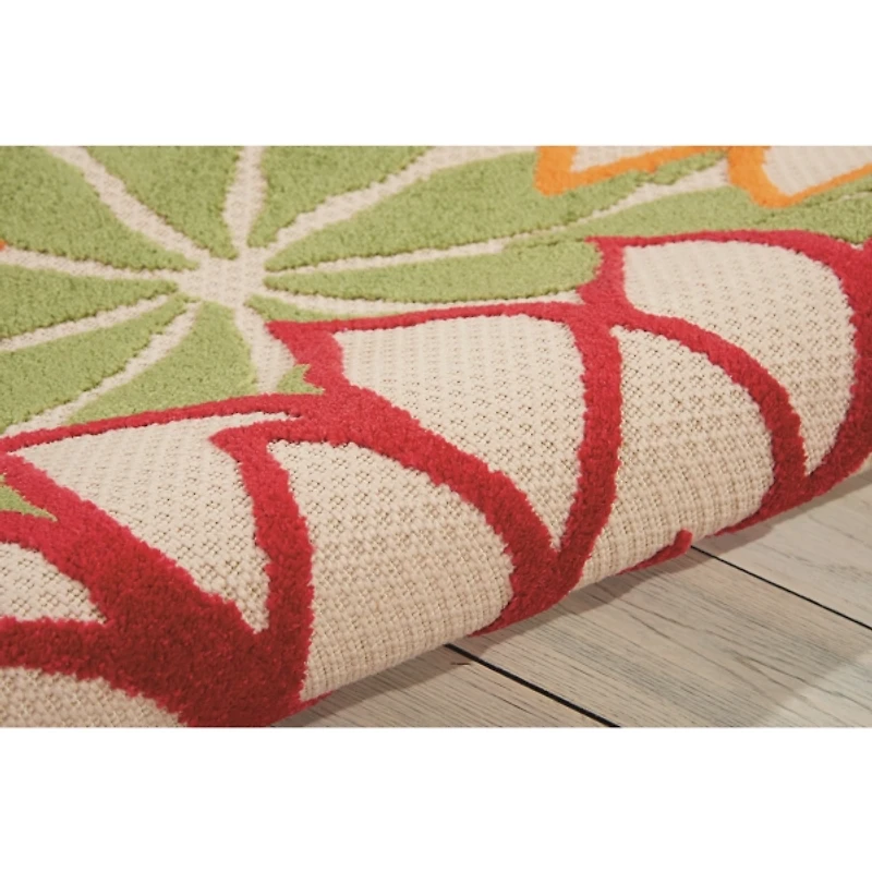 Bright Floral Burst Outdoor Area Rug