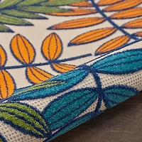 Bright Branches Round Outdoor Area Rug