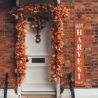 Orange Happy Harvest Porch Board, 10 in.