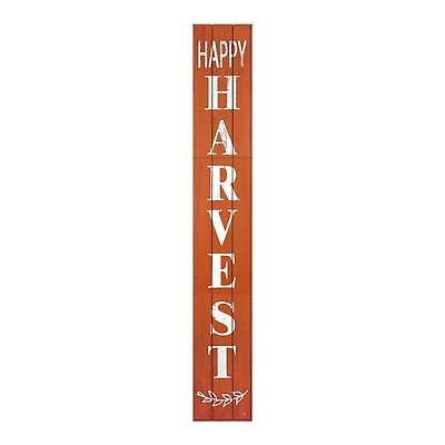 Orange Happy Harvest Porch Board, 10 in.