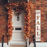 White Happy Fall Ya'll Porch Board