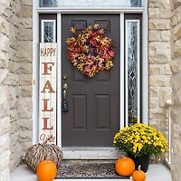 White Happy Fall Ya'll Porch Board