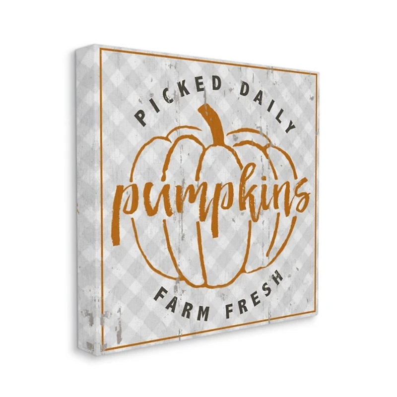 Daily Farm Picked Pumpkins Canvas Wall Art