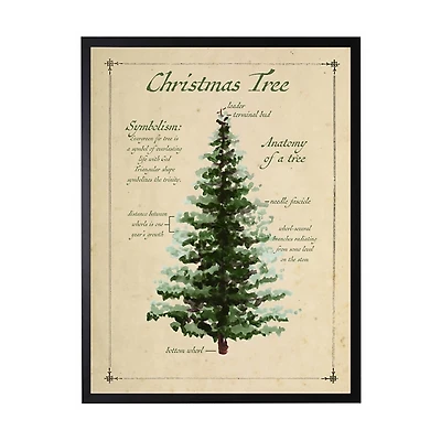Christmas Tree Definition Framed Art Print
