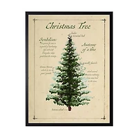 Christmas Tree Definition Framed Art Print