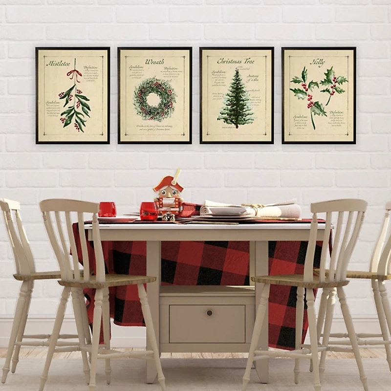 Mistletoe Definition Framed Christmas Art Print