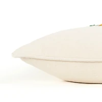 Hello Fall Embroidered Lumbar Pillow