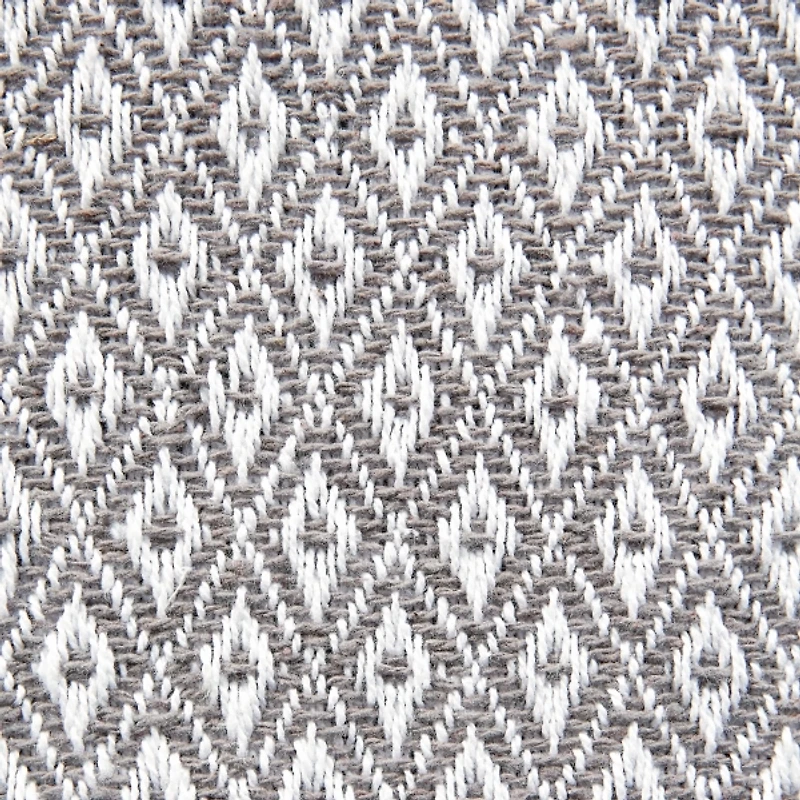 Gray Mini Diamond Fringe End Table Runner, 108 in.