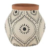 Flower Bud Terracotta Decorative Vase