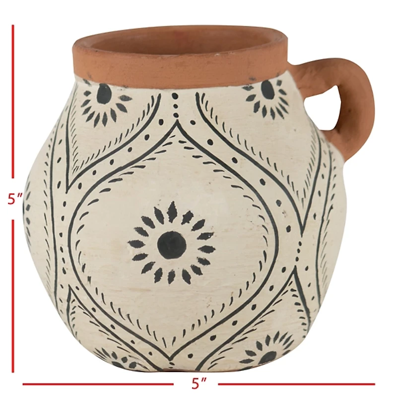 Flower Bud Terracotta Decorative Vase