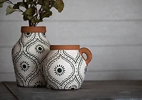 Flower Bud Terracotta Decorative Vase