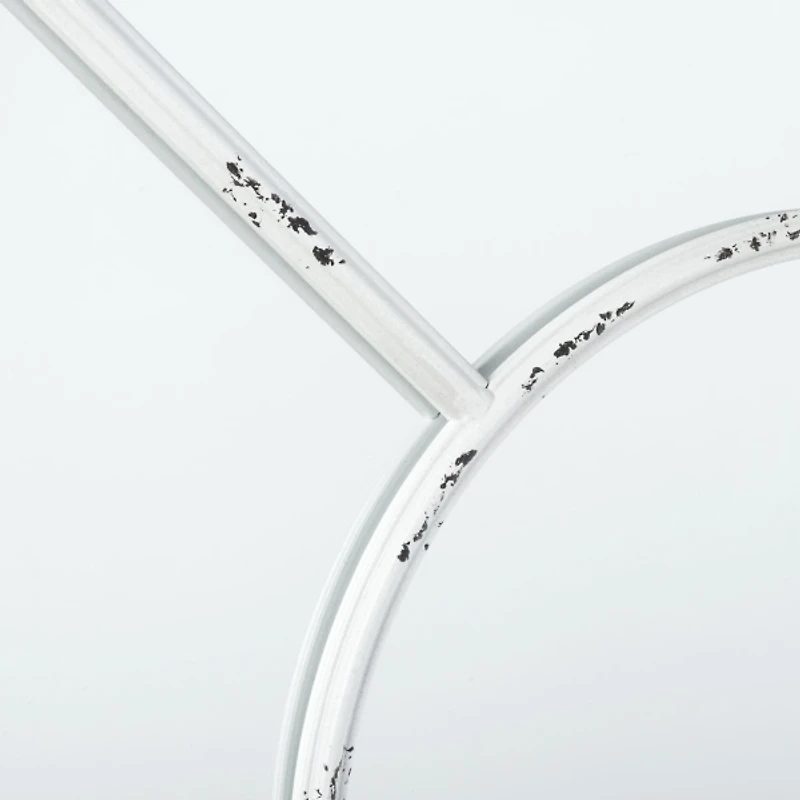 SAFAVIEH White Window Frame Round Mirror