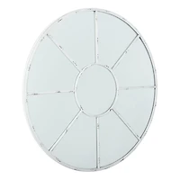 SAFAVIEH White Window Frame Round Mirror