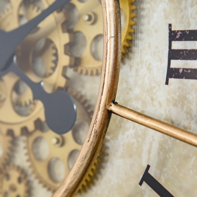 Gold Gilded Frame Round Wall Clock