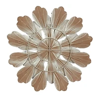 Blue White Metal Flower Coastal 3-pc. Plaque Set